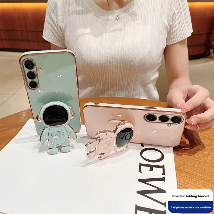 Tokifu%20For%20Samsung%20Galaxy%20A25%20Back%20Cover%20With%20Astronaut%20Folding%20Holder%20Luxury%206D%20Plating%20Case%20Soft%20Silicone%20Bracket%20Phone%20Cases%20-%20Image%203