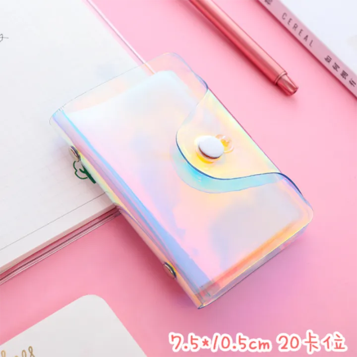 Fashion%20Laser%20Card%20Holder%20Fresh%20Girl%20Square%20Mini%20Student%20Card%20Holder%20ID%20Storage%20Sleeve%2020%20Card%20Slots%20-%20Image%202