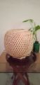 Eco Friendly Bamboo Made Oval Shaped Table Lamp Shaded.
