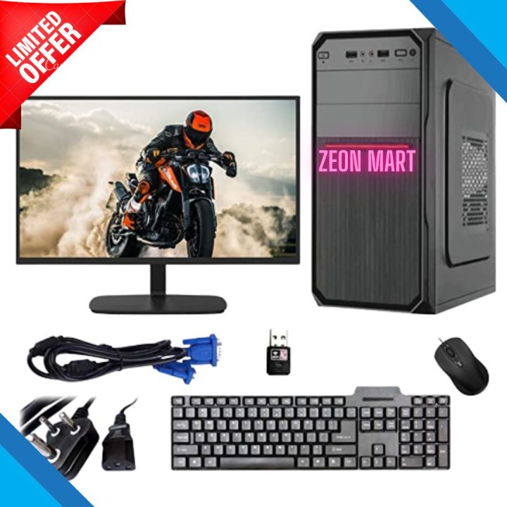 Intel Core i5 RAM 8GB HDD 500GB Graphics 2GB Built in Gaming PC Win 10 64 Bit And 'Monitor 17 inch'  Full Desktop Computer Set