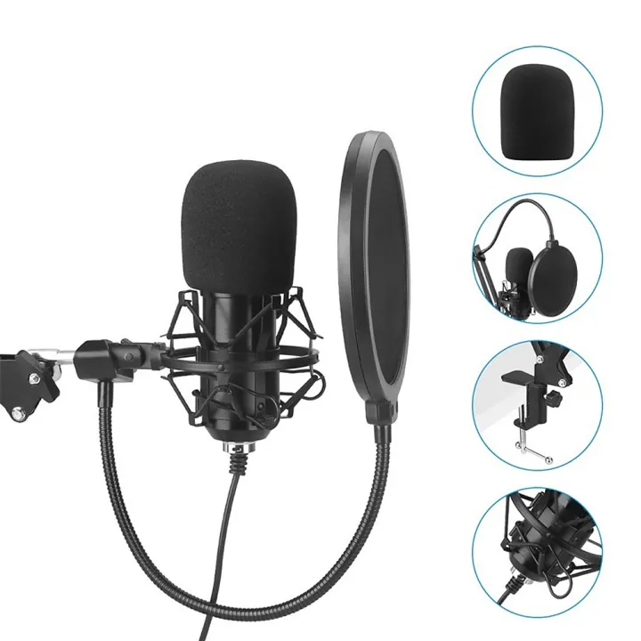 HXSJ%20Usb%20192Khz/24Bit%20Podcast%20Re-cording%20Microphone%20Kit%20Professional%20Condenser%20Studio%20Broadcasting%20Mic%20With%20Stand%20Flat%20Head%20Microphone%20-%20Image%207