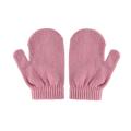 Simple Hat Mittens High Elasticity Solid Color Baby Girls Boys Kids Beanie Cap Gloves Kit Soft Hat Glove Set for Outdoor.