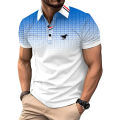 Men New Fashion Casual Short Sleeve Tops Polol Shirt ..