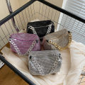 Fashion Glitter Rhinestone Evening Bag Women Trend Luxury Shiny Handbag Female Nightclub Carnival Party Crossbody Underarm Bag.