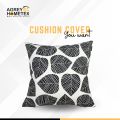 Cotton Cushion Cover, Black & White, (20"x20"), Only Cover, 1 Pcs. 