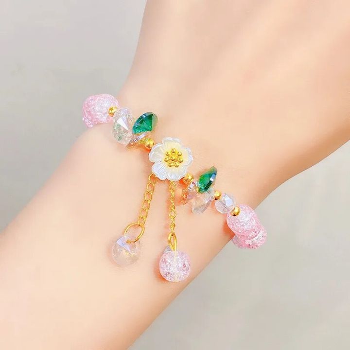 Korean%20Colorful%20Crystal%20Beaded%20Bracelet%20for%20Women%20Bohemian%20Shell%20Daisy%20Flower%20Pendant%20Elastic%20Bracelets%20Party%20Wedding%20Jewelry%20-%20Image%204