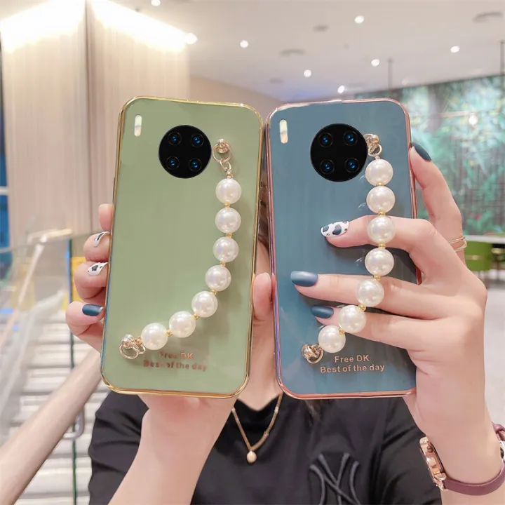 Case%20For%20Honor%2050%20Lite%20Soft%20Back%20Cover%20Transparent%20Plating%20Electroplating%20Shiny%20Cases%20+%20Pearl%20Bracelet%20for%20Honor%2050%20Lite%20cover%20-%20Image%202