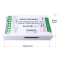 Mini 4 Channel DMX RGBW Decoder 16A RGB RGBW Strip Controller DMX 512 Dimmer Driver for LED Strip Lights DC9-24V. 