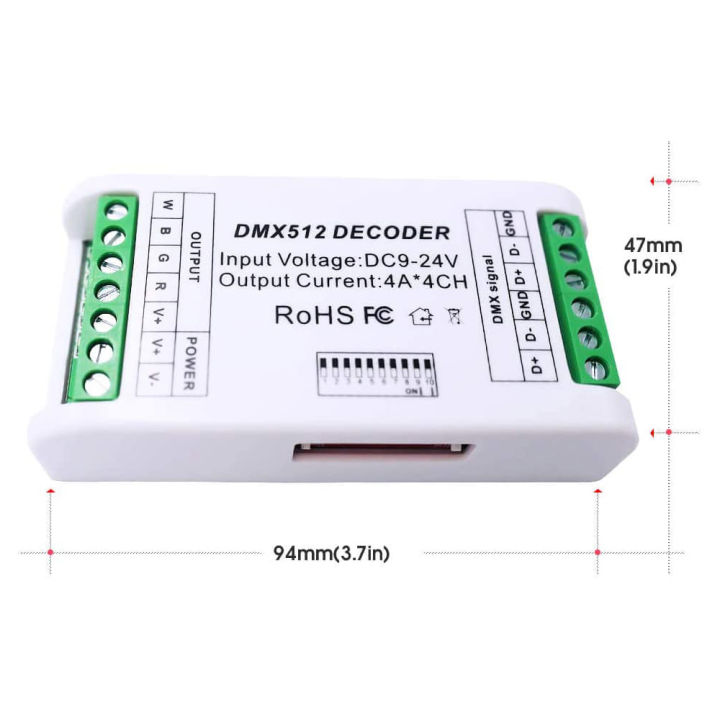 Mini%204%20Channel%20DMX%20RGBW%20Decoder%2016A%20RGB%20RGBW%20Strip%20Controller%20DMX%20512%20Dimmer%20Driver%20for%20LED%20Strip%20Lights%20DC9-24V%20-%20Image%205