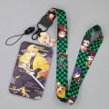 New Demon Slayer Anime Card Cases Card Lanyard Key Lanyard Cosplay Badge ID Cards Holders Neck Straps Keychains Kamado Nezuko. 