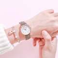 Korean Simple Retro Watch Glow-in-the-dark Belt Watch Lovely Little Fresh Female Dial Watch Gift 1Pcs. 