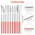 Pack of 20, Diamond Needle Files Set Mini Diamond File Tooth Kit Jewellery Hand Files Tooth File Tool Set Accessory Part. 
