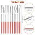 Pack of 20, Diamond Needle Files Set Mini Diamond File Tooth Kit Jewellery Hand Files Tooth File Tool Set Accessory Part. 