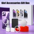 Accessories Gift Box for iPhone, 6in1 Accessories Set,Wireless Earbuds Pro,EU PD20w Fast Charger, Wireless Charger,Clear Case. 