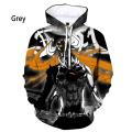 New Fashion Japanese Anime Bleach 3d Printing Hoodie Kurosaki Ichigo Casual Long-sleeved Unisex Cosplay Hoodies Cheap Tops Hoody. 