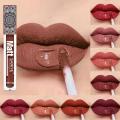 SANIYE Brand Makeup Nude Lip Gloss Waterproof Liquid Matte Lipstick Long Lasting 4g Quick Dry Red Lip Gloss Cosmetics Superman Ruoias.