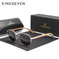 KINGSEVEN Brand Handmade Wood Sunglasses Polarized Men's Glasses UV400 Protection Mirror Eyewear Wooden Temples Outdoor Travel.