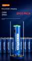 Doublepow Long Cycle Life AAA Size 1.5V 1000mWh High Performance Rechargeable Lithium-ion Batteries with Built-in Micro USB Charging Port & LED Indicator Facility - 2 Pieces (Blue).