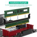 1 Piece DDR5 U-Dimm 288pin Adapter Ddr5 Memory Test Protection Card with Short Latch Green. 