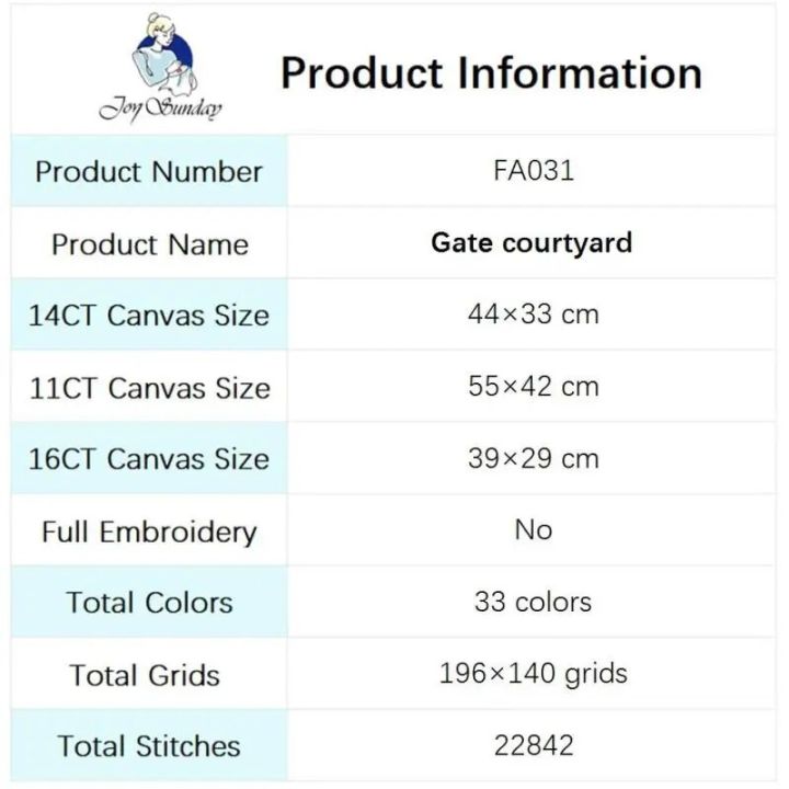 Gate%20Counrtyard%20Scenic%20Cross%20Stitch%20Kits%20Aida%2014ct%2016ct%2011ct%20Printed%20Canvas%20Fabric%20Needlework%20DIY%20Embroidery%20Home%20Decor%20Crafts%20-%20Image%202