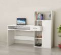 BM Furniture MDF Study Table with Hutch & Bottom Storage - Office Desk - Office Table for Laptop, PC-Engineering Wood Working, Drawing Computer table Table for Home.