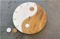 Wooden wall clock.