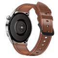 For Huawei Watch GT 3 46mm / GT Runner 22mm Tricolor Stitching Leather Watch Band. 