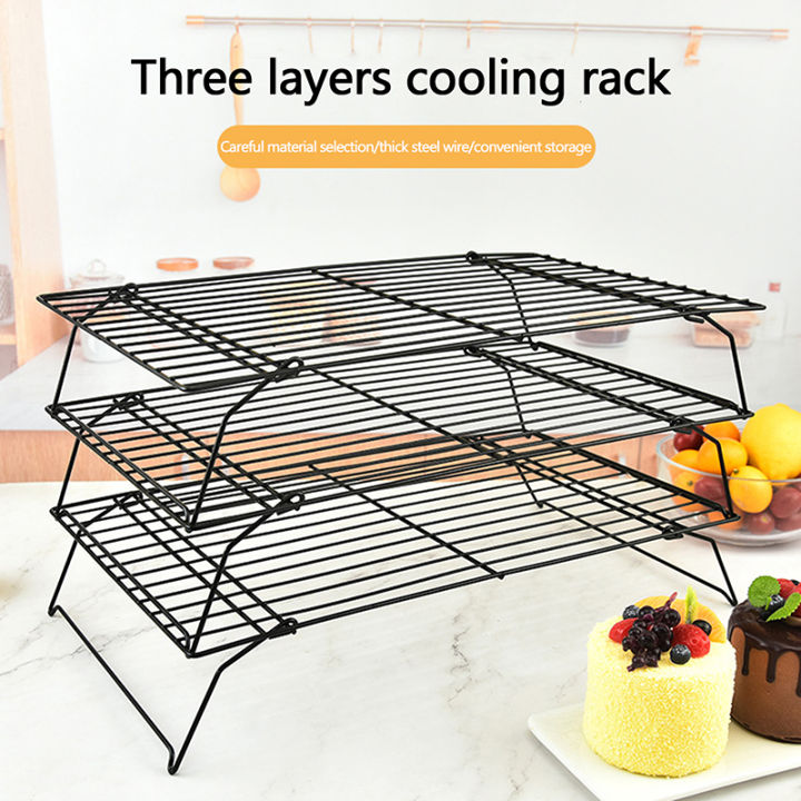 Stainless%20Steel%20Non%20Stick%20Wire%20Grid%20Tray%20Cake%20Baking%20Cooling%20Rack%20Oven%20Shelf%20Dounp%20-%20Image%202
