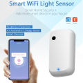 Tuya Graffiti Smart Home WIFI Illuminance Sensor Smart WiFi Brightness Sensor for home safe portable. 
