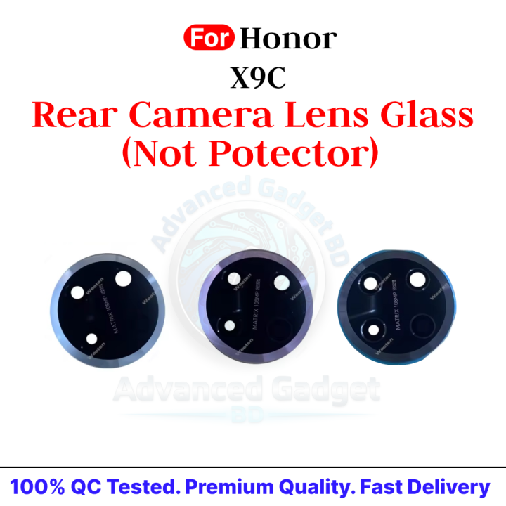 For Honor X9C Camera Main Glass Lens Replacement Part