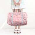 Portable Folding Travel Bag Storage Bag Handbag Large Duffle Clothing Storage Pouch Printing Large-sized Carry-on Organizer Bag. 