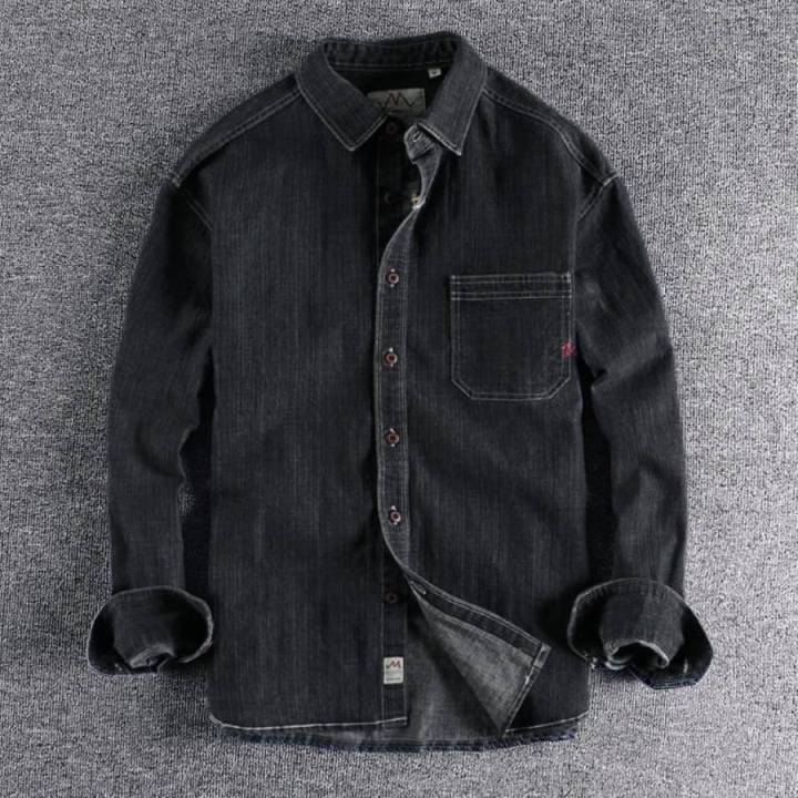 Men's Denim Full Sleeve Casual Shirt - Single Pocket