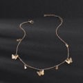 Simple Double Layer Star Moon Charm Multilayered Necklace Chain For Women.