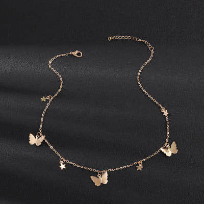 Simple%20Double%20Layer%20Star%20Moon%20Charm%20Multilayered%20Necklace%20%20Chain%20For%20Women%20-%20Image%203