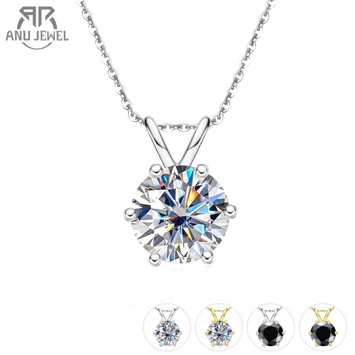 AnuJewel 1ct 3ct 5ct D Color Moissanite Diamond Top Quality 18K