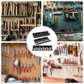 Practical Wall Mount Hardware Tool Hanger Space-Saving Screwdriver Organizer Wall Tool Organizer Black Wrench Organizer Metal Tool Storage Rack House Hold.