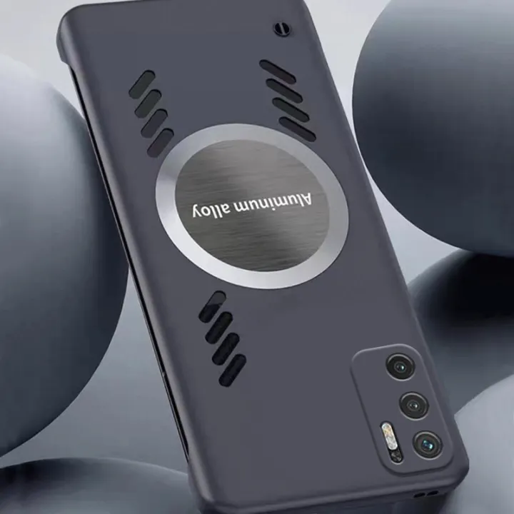 Tokifu For Redmi Note 10 5G Bezel-less Case Magnetic Attachment Slim ...