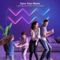 GC Glide RGBIC LED Wall Lights Music Wall Lights Strip Lamp Dynamic Multi-color Lighting Effects RGB Dimmable LED Sconces Wall Lighting Indoor For Bedroom Kids Room. 
