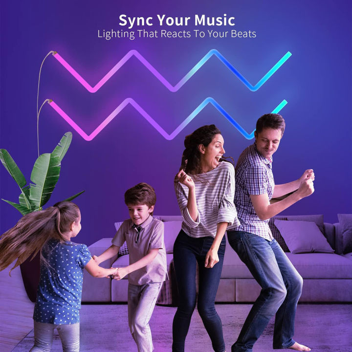 GC%20Glide%20RGBIC%20LED%20Wall%20Lights%20Music%20Wall%20Lights%20Strip%20Lamp%20Dynamic%20Multi-color%20Lighting%20Effects%20RGB%20Dimmable%20LED%20Sconces%20Wall%20Lighting%20Indoor%20For%20Bedroom%20Kids%20Room%20-%20Image%203