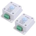 2X LED Lighting Motion Activated Sensor Switch 12 Volt DC Passive Light Control.