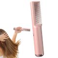 Comb Straightener For Women Electric Hair Straightening Comb Rechargeable Portable Brush Hot Comb Hair Straightener For Women. 