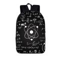 Mathematical Formula Backpack Chemistry Experimental Youth School School Bag Travel Large Capacity Storage Bag Backpack Gift.