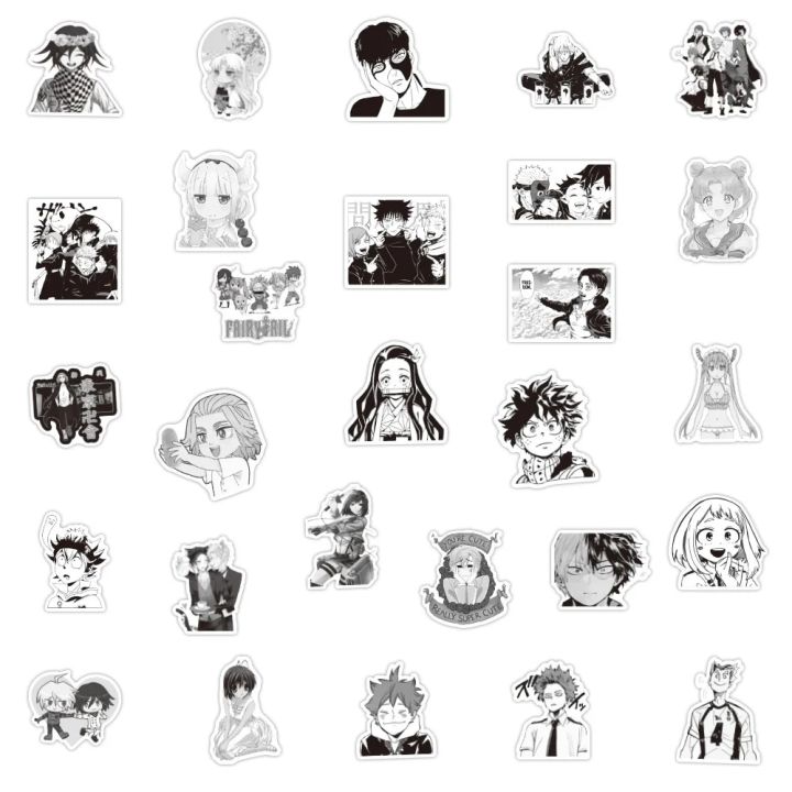10/30/50PCS%20Black%20And%20White%20Anime%20Mixed%20Graffiti%20Sticker%20Tokyo%20Avengers/My%20Hero%20Academia/Demon%20Slayer%20Waterproof%20Sticker%20Wholesa%20-%20Image%205
