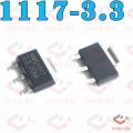 AMS1117 LM1117 1117 3.3V 1A SMD 4Pin SOT-223 Package Voltage Regulator IC DIY Electrical Circuitry & Parts. 