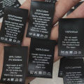 50PCS In stock Black Satin Care Label Washing Labels Cotton/Silk/Cashmere/Wool/Linen/Polyester/Chiffon Print Cloth Labels Amour zii.