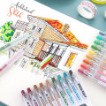 9 Colors/Set Colored ballpen Morandi Hand Account Pen Color Gel Pen Replaceable 0.5 mm School Stationery Supplies. 