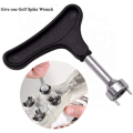 NAMUNY 125Pcs Easy to Change Studs, Universal Anti Skid Golf Shoes, with Golf Spike Wrench Two Pin Shoes Remover Replacement. 