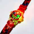 Spiderman Stylish wrist watch with music and light for kids- red for men baby. 