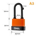 Waterproof And Dustproof Pvc Shell Lock Outdoor Full Copper Core Plastic Lock.