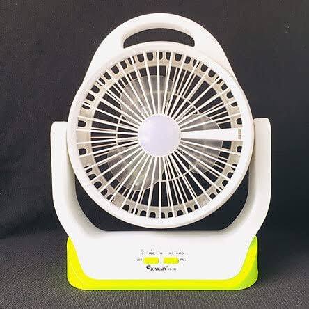 JOYKALY%20YG-729%20Portable%20Rechargeable%20LED%20Light%20AC/AD%20Electronic%20Fan%20with%208"%20inches%20High%20Speed%20Blade%20-%20Image%203